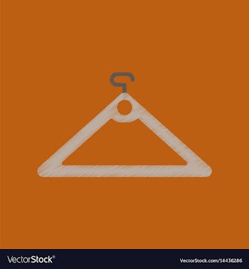 Flat shading style icon hanger vector image