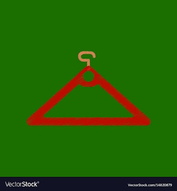 Flat shading style icon hanger vector image