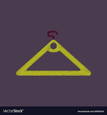 Flat shading style icon hanger vector image