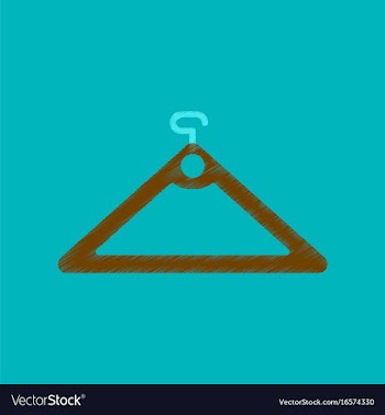 Flat shading style icon hanger vector image