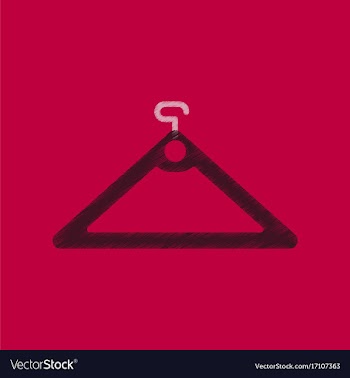 Flat shading style icon hanger vector image