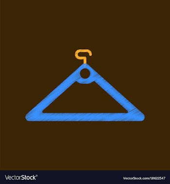 Flat shading style icon hanger vector image