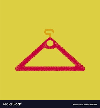 Flat shading style icon hanger vector image