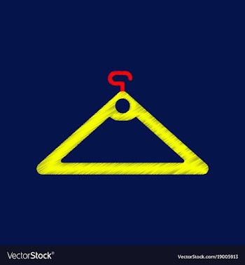 Flat shading style icon hanger vector image