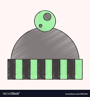 Flat shading style icon hat vector image