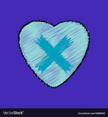 Flat shading style icon heart plaster icon vector image