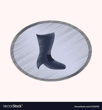 Flat shading style icon high-heeled boots vector image
