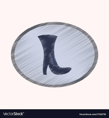 Flat shading style icon high-heeled boots vector image