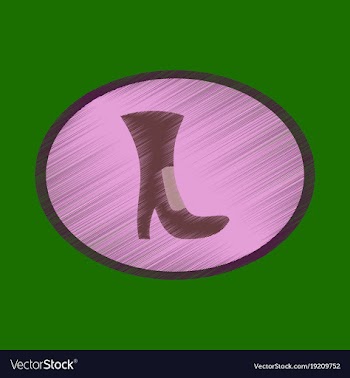 Flat shading style icon high-heeled boots vector image