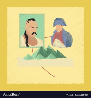 Flat shading style icon History Lesson pyramid vector image
