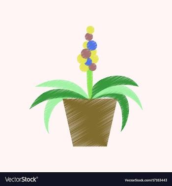 Flat shading style icon hyacinth vector image