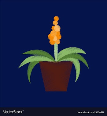 Flat shading style icon hyacinth vector image