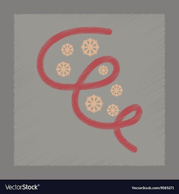 Flat shading style icon ice storm vector image
