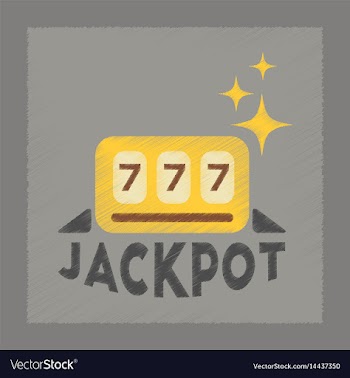 Flat shading style icon jackpot lucky seven vector image