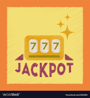 Flat shading style icon jackpot lucky seven vector image
