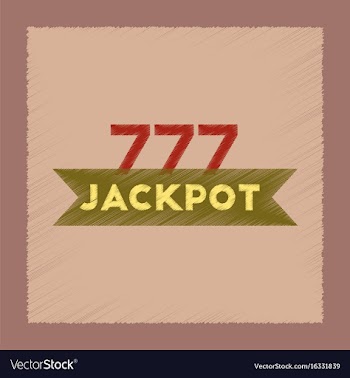 Flat shading style icon jackpot lucky seven vector image