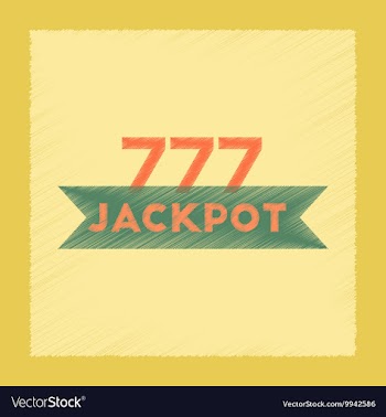 Flat shading style icon jackpot Lucky seven vector image