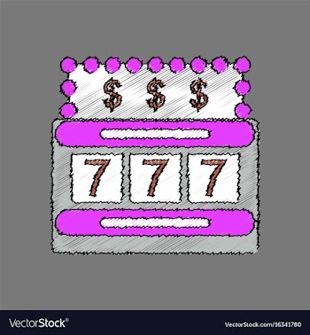 Flat shading style icon jackpot machine casino vector image