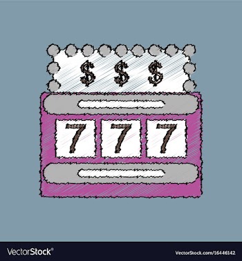 Flat shading style icon jackpot machine casino vector image