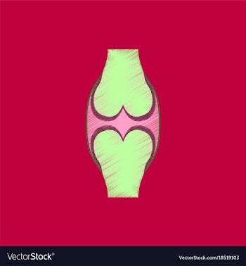 Flat shading style icon joint vector image