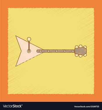 Flat shading style icon kids balalaika vector image