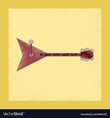 Flat shading style icon Kids balalaika vector image