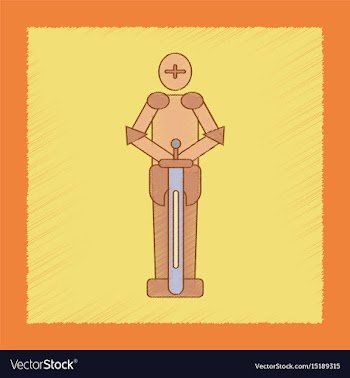 Flat shading style icon kids child soldier knight vector image