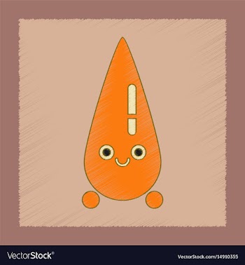 Flat shading style icon kids drop vector image