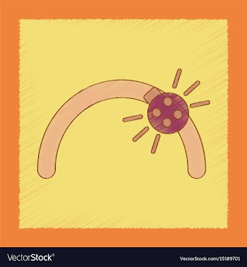 Flat shading style icon kids ladybug vector image