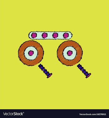 Flat shading style icon kids metal constructor vector image