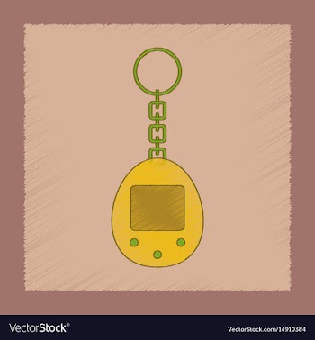 Flat shading style icon kids retro electric toy vector image