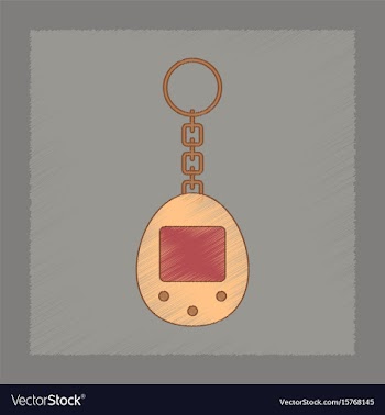 Flat shading style icon kids retro electric toy vector image