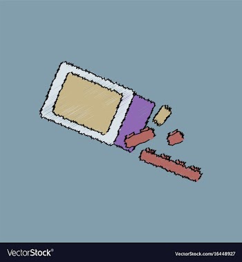 Flat shading style icon kids toy constructor vector image