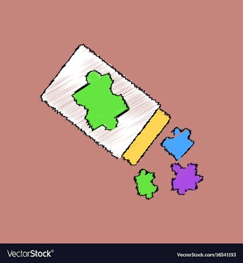 Flat shading style icon kids toy constructor vector image