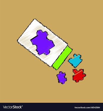 Flat shading style icon kids toy constructor vector image