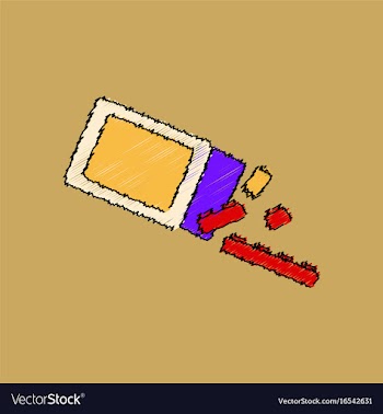 Flat shading style icon kids toy constructor vector image
