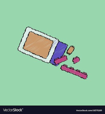 Flat shading style icon kids toy constructor vector image