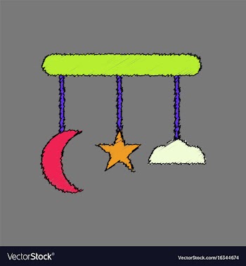 Flat shading style icon kids toy move in circle vector image