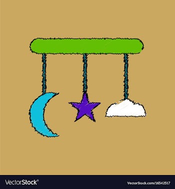 Flat shading style icon kids toy move in circle vector image