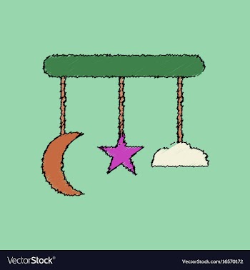 Flat shading style icon kids toy move in circle vector image