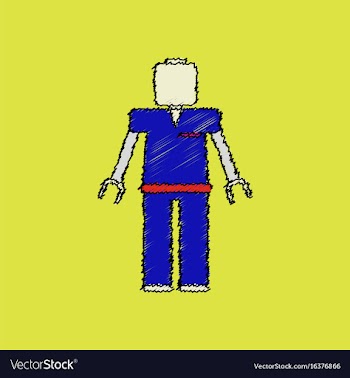 Flat shading style icon kids toy robot vector image