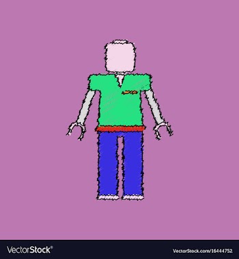 Flat shading style icon kids toy robot vector image