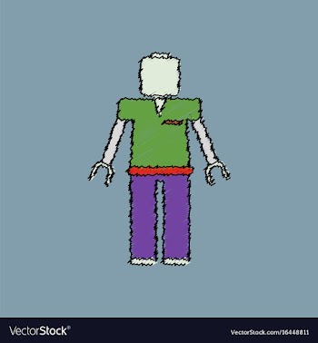 Flat shading style icon kids toy robot vector image
