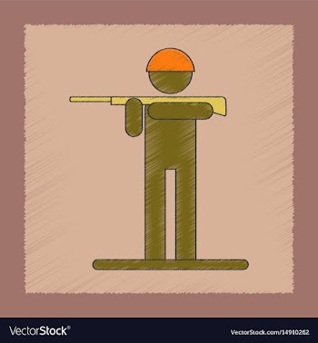 Flat shading style icon kids toy soldier vector image