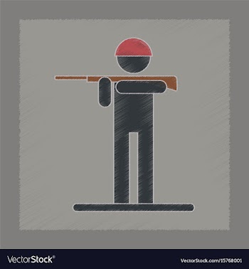 Flat shading style icon kids toy soldier vector image