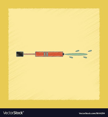 Flat shading style icon Kids water gun vector image