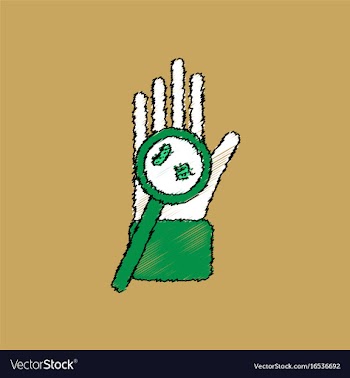Flat shading style icon laboratory magnifier vector image