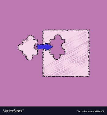 Flat shading style icon last piece puzzle vector image