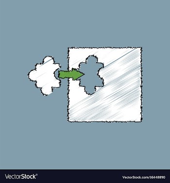 Flat shading style icon last piece puzzle vector image