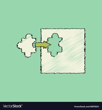 Flat shading style icon last piece puzzle vector image